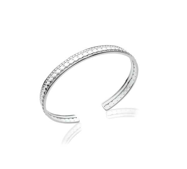 BRACELET JONC CISELE ARGENT