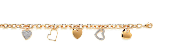 BRACELET PAMPILLES COEURS