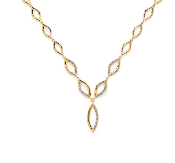 COLLIER PLAQUE OR  OXYDES