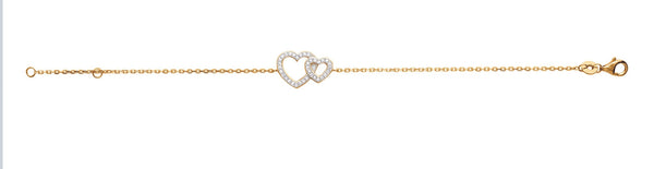 BRACELET DOUBLE COEURS