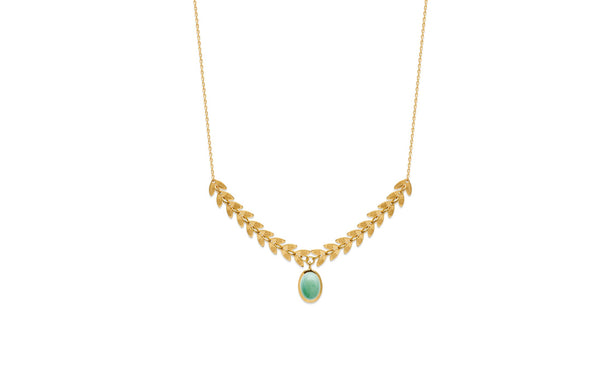 COLLIER FANTAISIE PLAQUE OR
