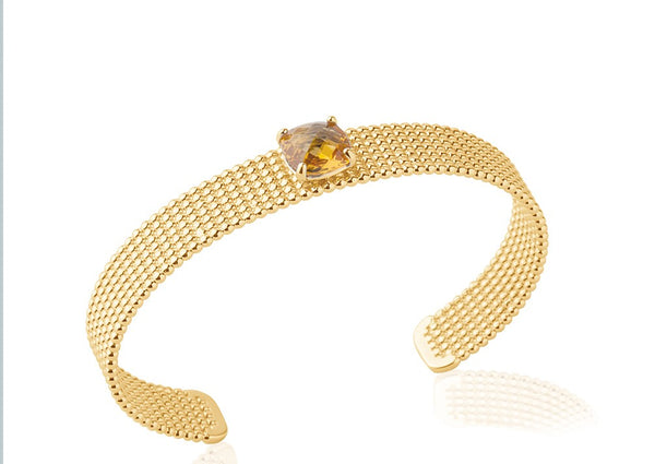 BRACELET MAILLE ET PIERRE