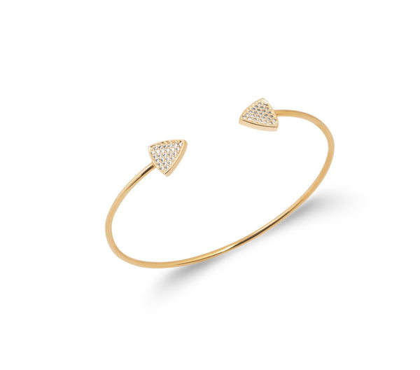 BRACELET TRIANGLES ZIRCONIUM
