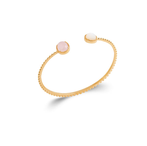 BRACELET JONC DOUBLE QUARTZ